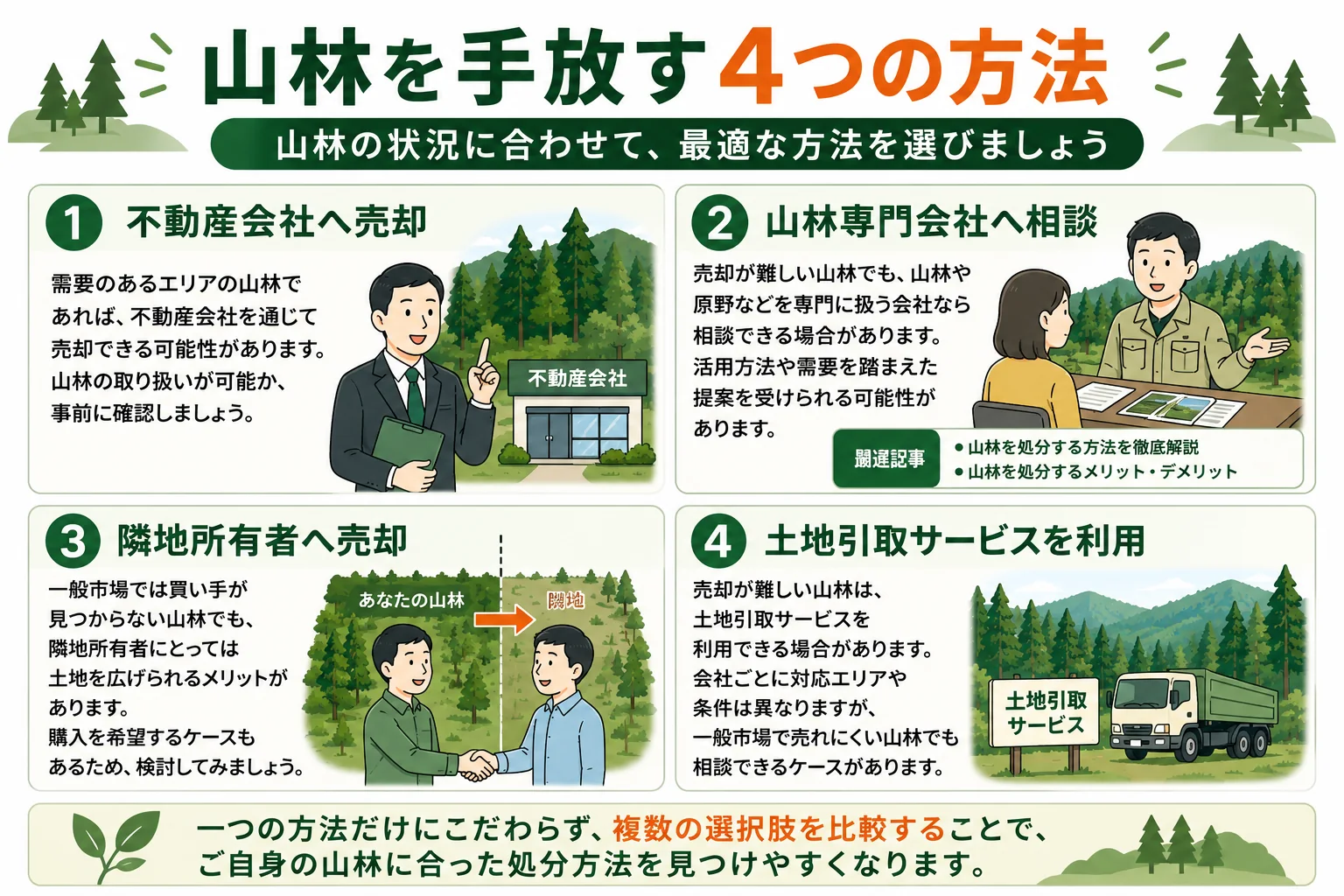 山林を放棄したい方へ|手放す方法や注意点をわかりやすく解説