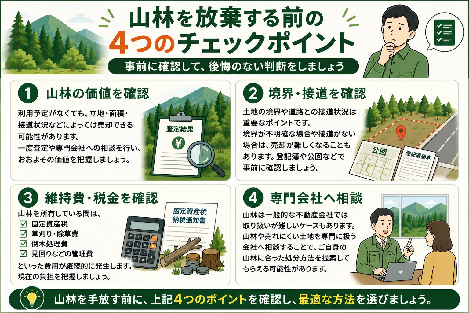 山林を放棄したい方へ|手放す方法や注意点をわかりやすく解説