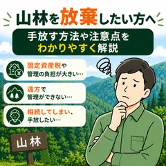山林を放棄したい方へ｜手放す方法や注意点をわかりやすく解説