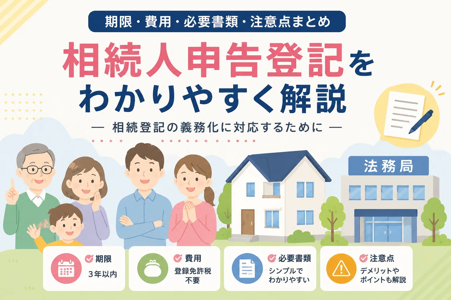 相続人申告登記をわかりやすく解説｜期限・費用・必要書類・注意点まとめ