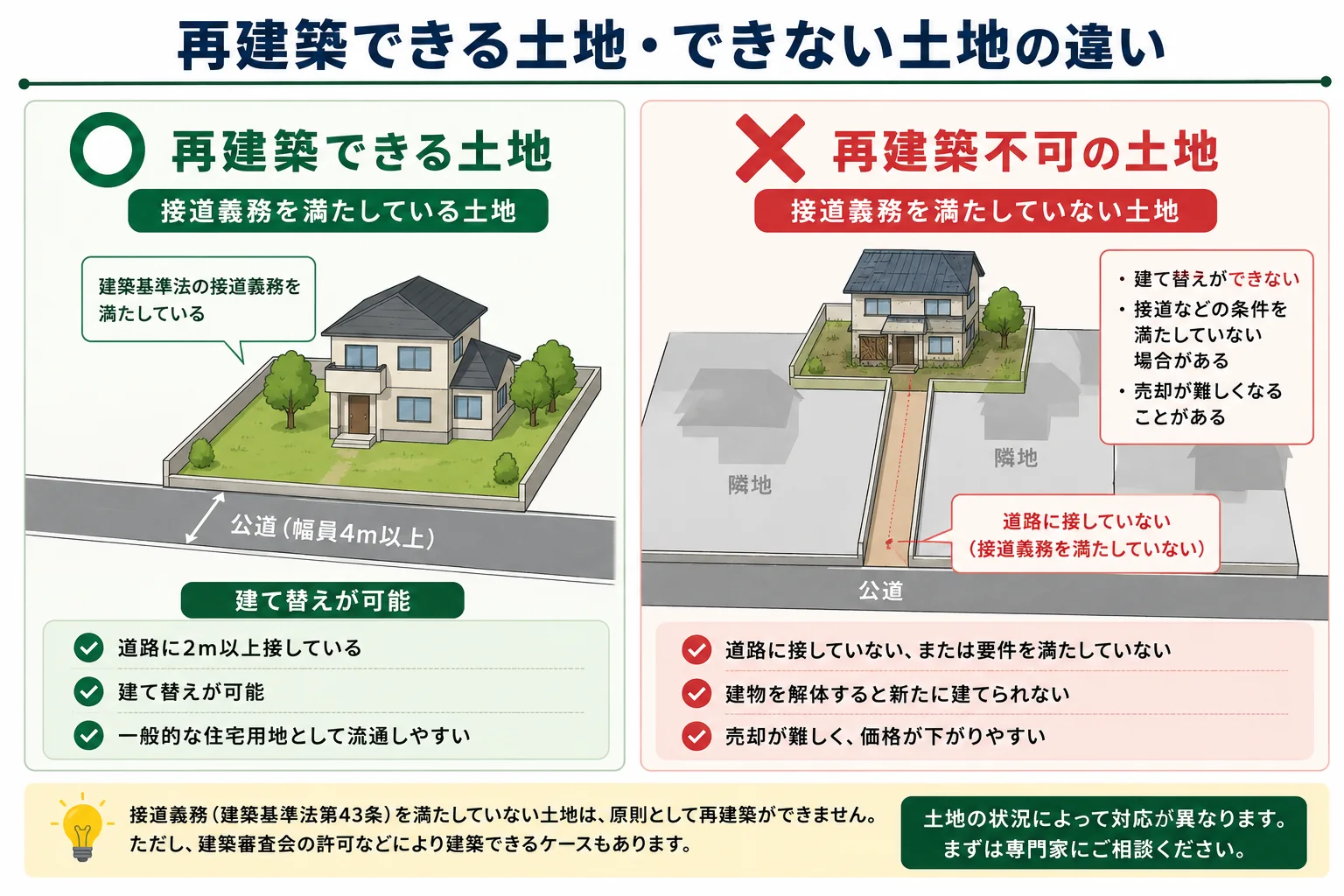 再建築不可の土地は売れる?処分方法をわかりやすく解説