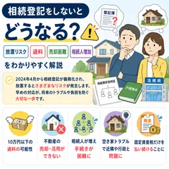 相続登記を放置するとどうなる？リスクと対処法を解説