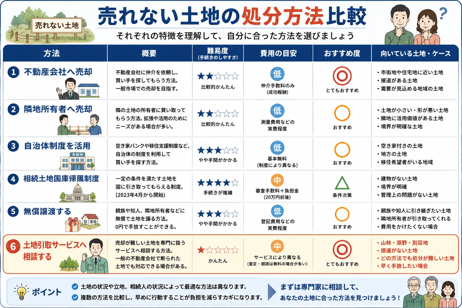 相続した売れない土地はどうする?放置リスクと処分方法をわかりやすく解説