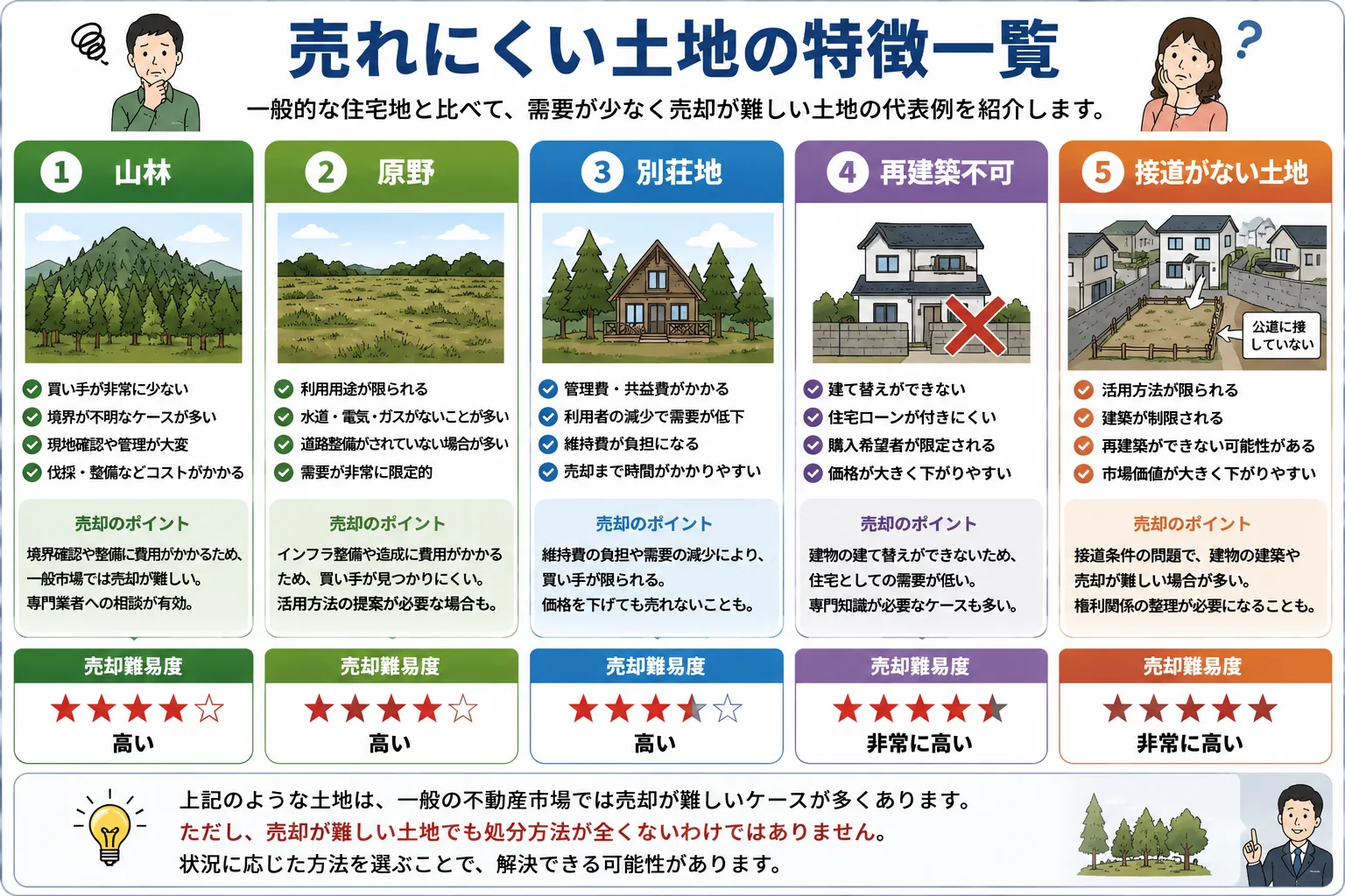 相続した売れない土地はどうする?放置リスクと処分方法をわかりやすく解説