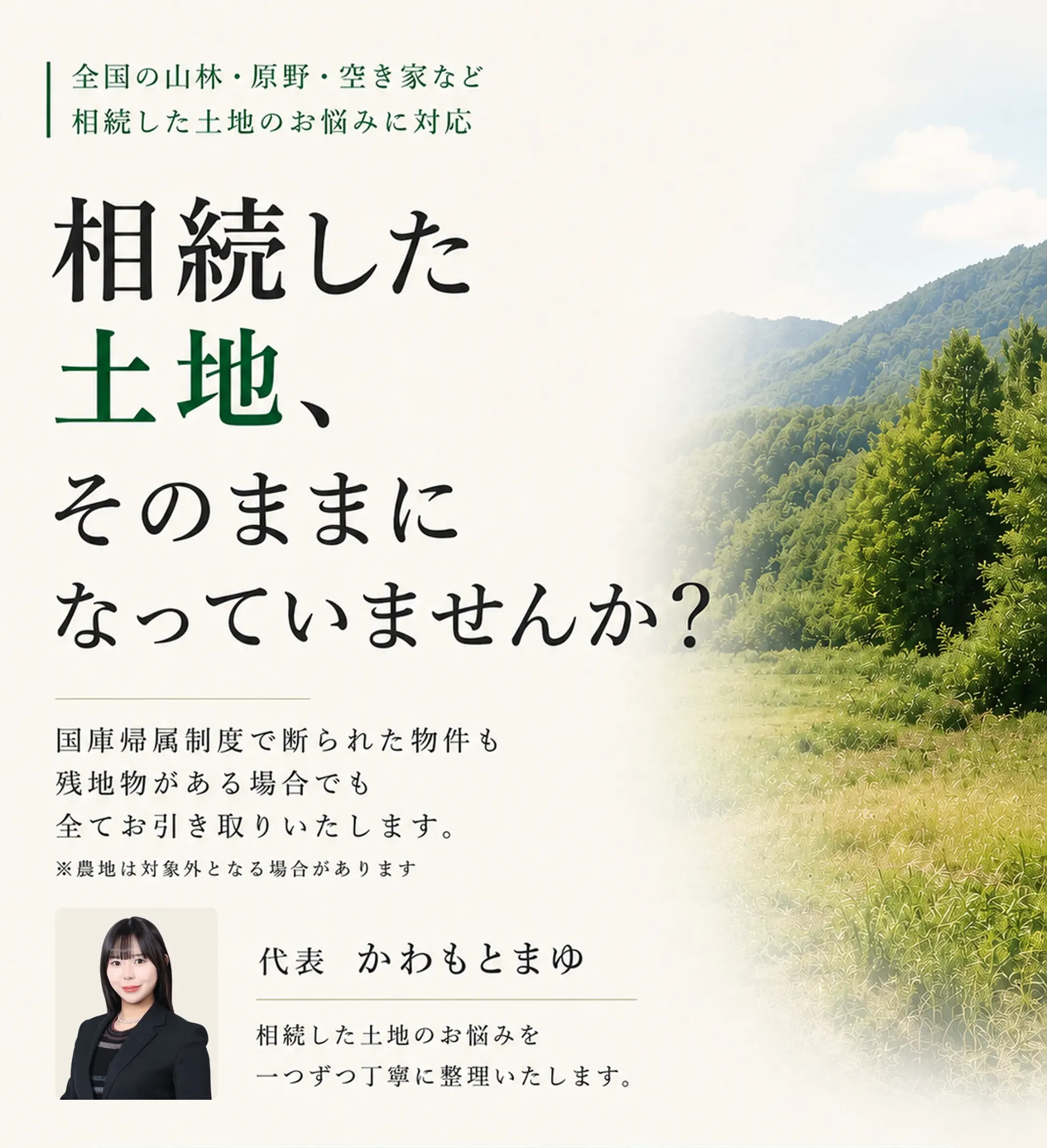 相続した山林や土地の処分に関するお悩み